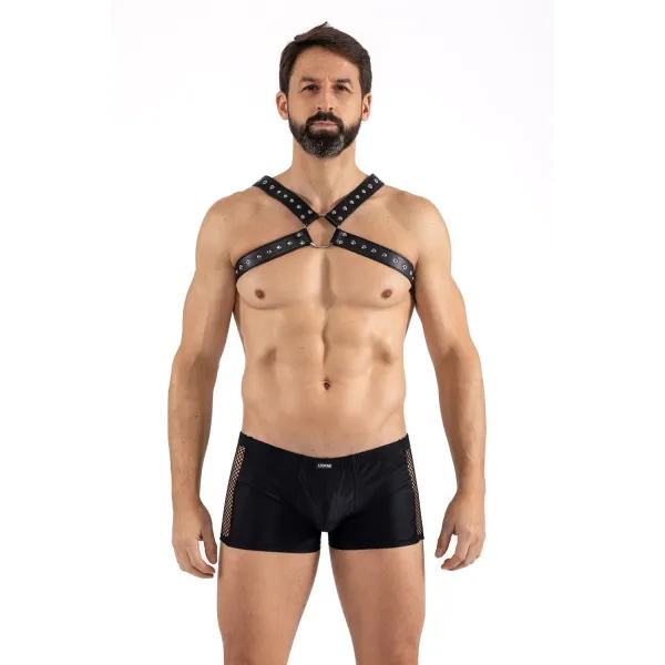 Schwarzer Schulter-Harness LM275016BLK von Look Me | Fesselliebe.de