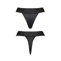 Schwarzer String-Tanga CBAmber001 von Demoniq Cash Baby Collection