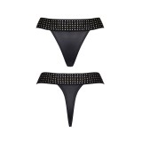 Schwarzer String-Tanga CBAmber001 von Demoniq Cash Baby Collection | Fesselliebe.de