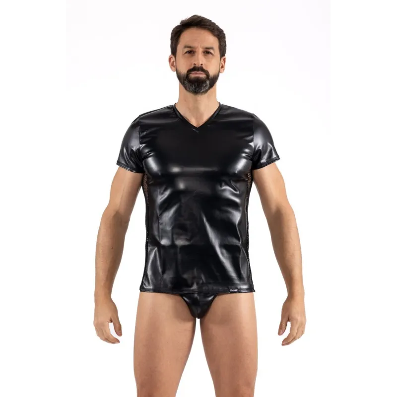 Schwarzes Herren T-Shirt 2401-81 von Look Me | Fesselliebe.de