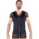 Schwarzes Herren T-Shirt 2201-81 von Look Me | Fesselliebe.de
