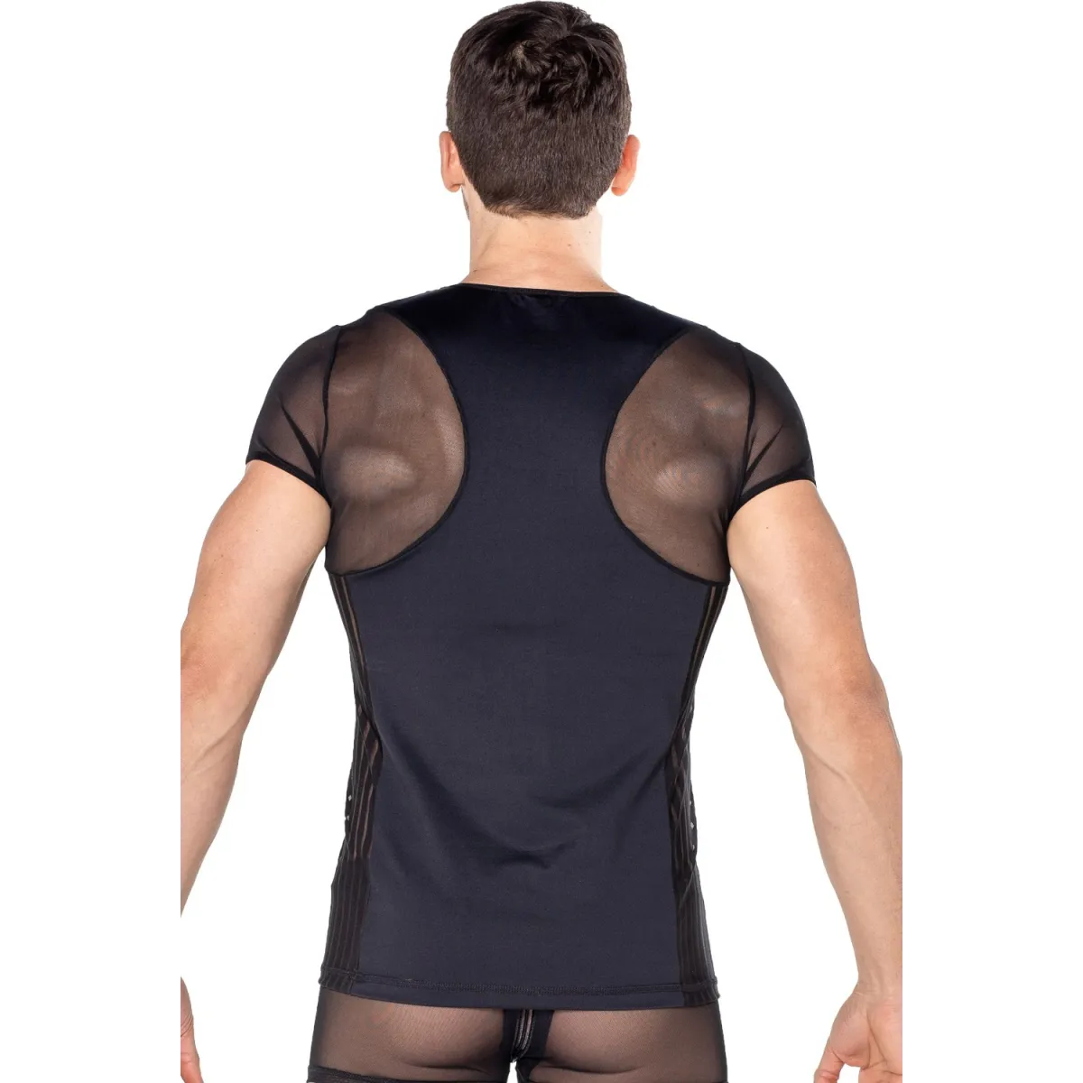 Schwarzes Herren T-Shirt 2201-81 von Look Me | Fesselliebe.de