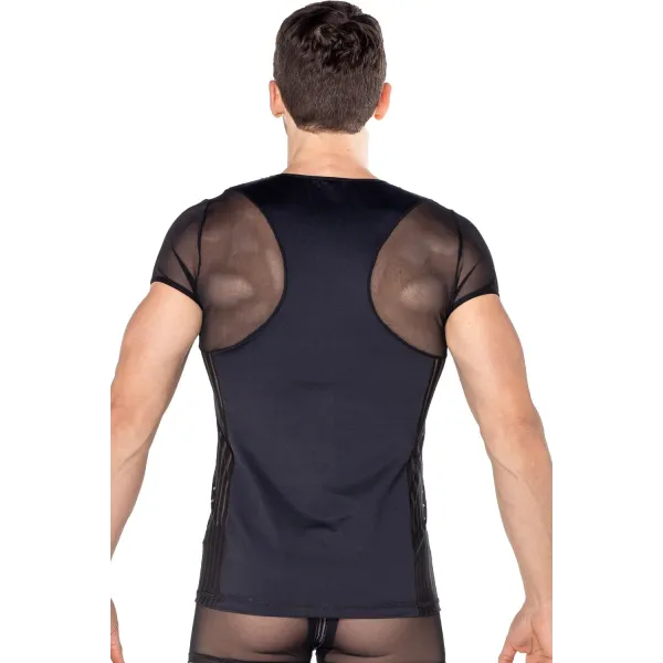 Schwarzes Herren T-Shirt 2201-81 von Look Me | Fesselliebe.de