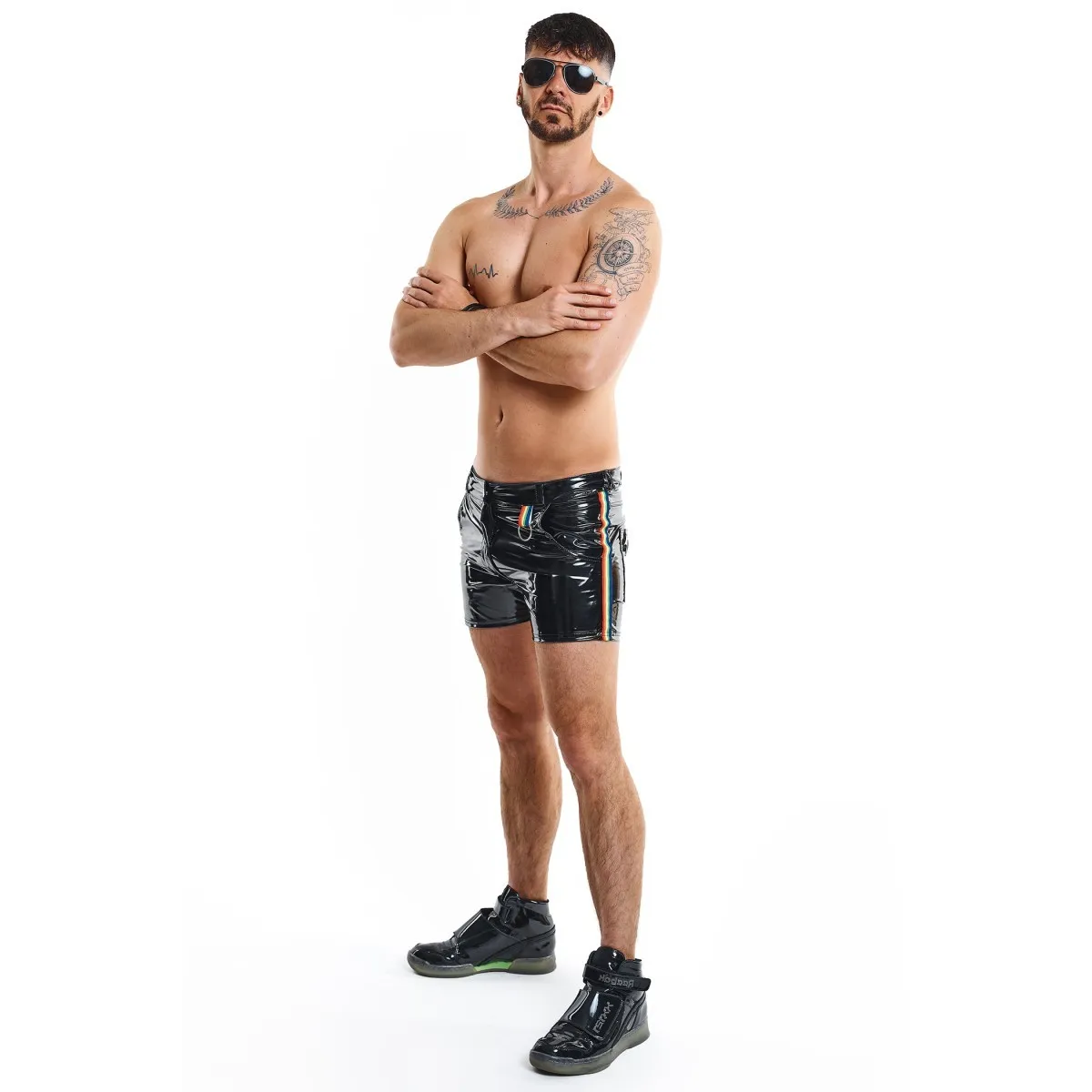 Herren Shorts RMFelicianoRBW schwarz von Pride Festih Line | Fesselliebe.de