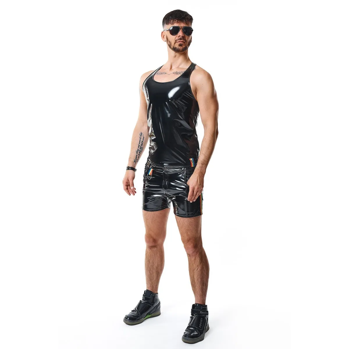 PVC Herren Tank Top RMFilippoRBW schwarz von Pride Festih Line | Fesselliebe.de