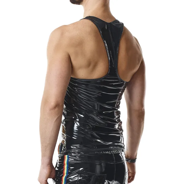 PVC Herren Tank Top RMFilippoRBW schwarz von Pride Festih Line | Fesselliebe.de
