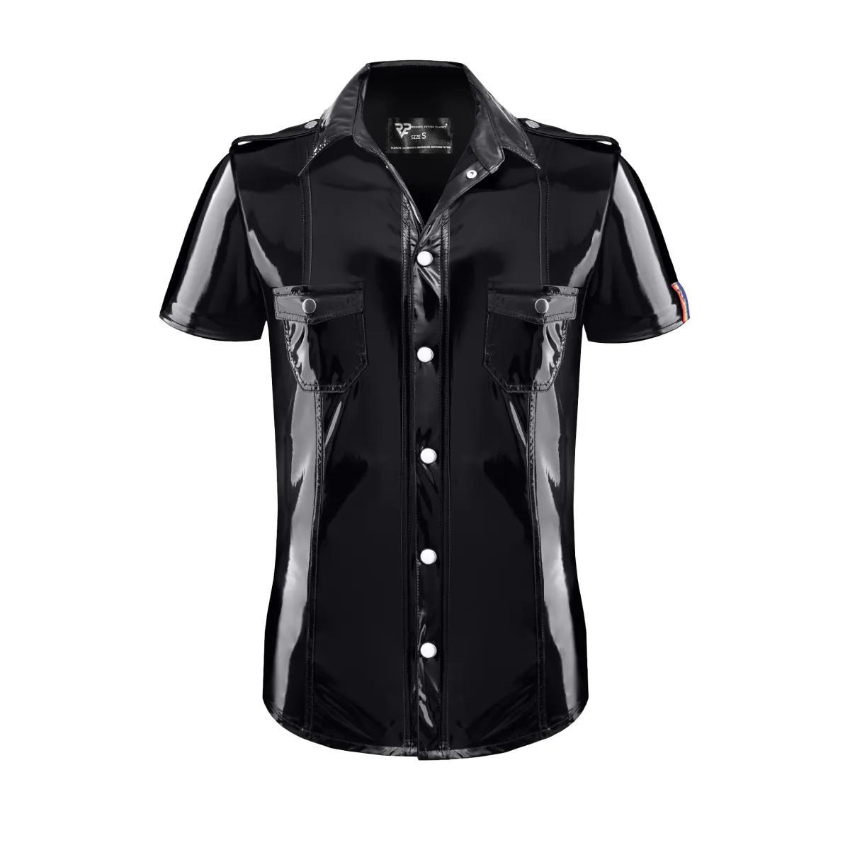 PVC Herren T-Shirt RMLuigiRBW schwarz von Pride Festih Line | Fesselliebe.de