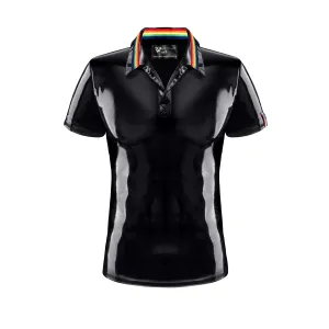 PVC Polo Shirt RMRaffaeleRBW schwarz von Pride Festih Line