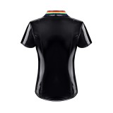 PVC Polo Shirt RMRaffaeleRBW schwarz von Pride Festih Line | Fesselliebe.de