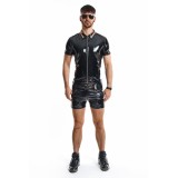 PVC Herren Polo Shirt RMRemigioRBW schwarz von Pride Festih Line | Fesselliebe.de