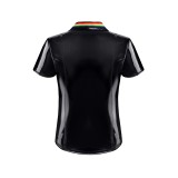 PVC Herren Polo Shirt RMRemigioRBW schwarz von Pride Festih Line | Fesselliebe.de