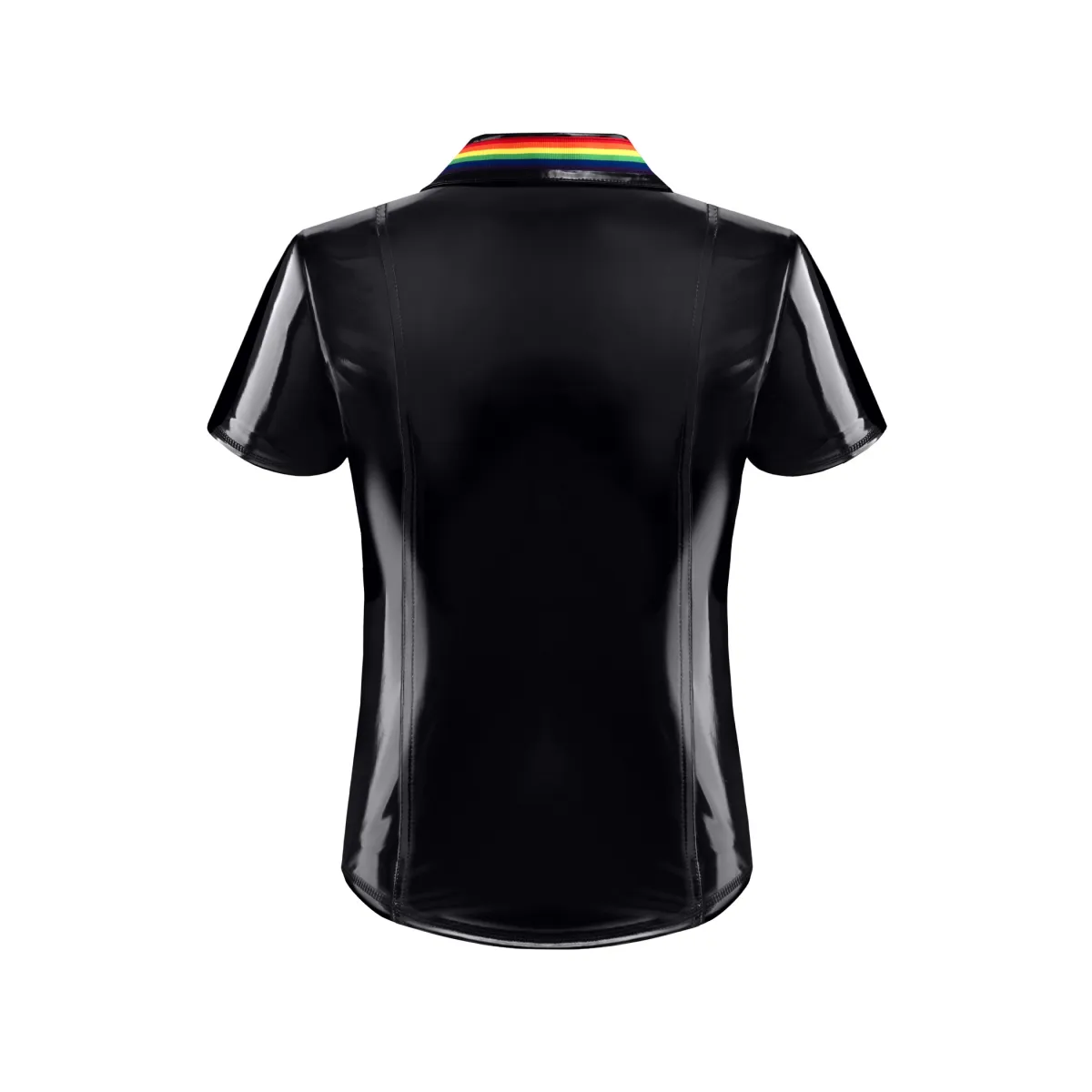 PVC Herren Polo Shirt RMRemigioRBW schwarz von Pride Festih Line | Fesselliebe.de