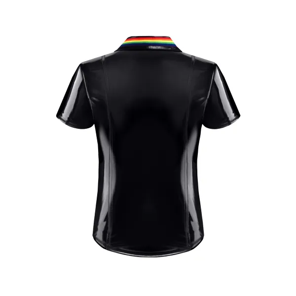 PVC Herren Polo Shirt RMRemigioRBW schwarz von Pride Festih Line | Fesselliebe.de
