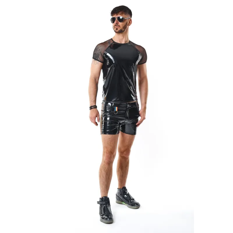 PVC Herren T-Shirt RMSandroRBW schwarz von Pride Festih Line | Fesselliebe.de