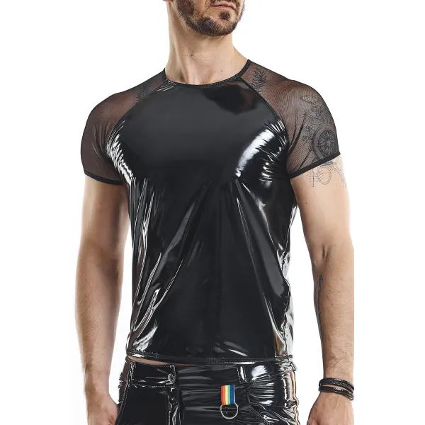 PVC Herren T-Shirt RMSandroRBW schwarz von Pride Festih Line | Fesselliebe.de