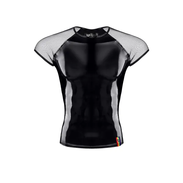 PVC Herren T-Shirt RMSandroRBW schwarz von Pride Festih Line | Fesselliebe.de