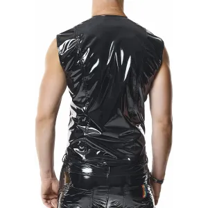 PVC Herren Weste RMTaddeoRBW schwarz von Pride Festih Line