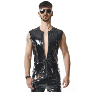 PVC Herren Weste RMTaddeoRBW schwarz von Pride Festih Line