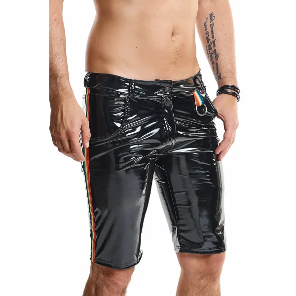 Herren PVC Shorts RMUmbertoRBW schwarz von Pride Festih Line | Fesselliebe.de