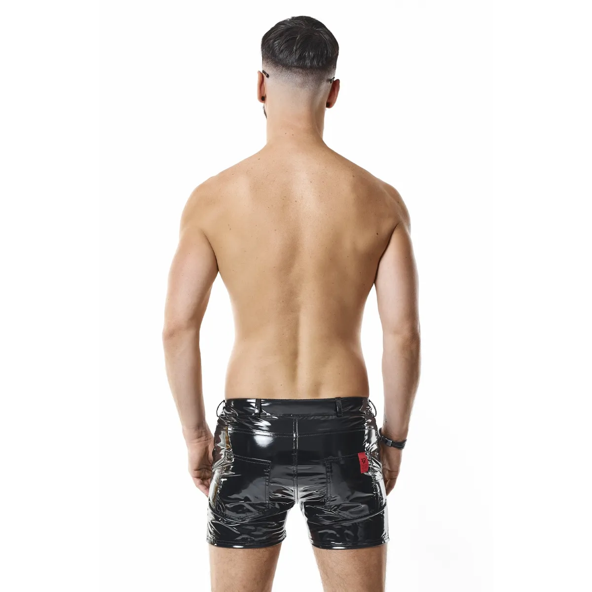 Herren PVC Shorts RMFabianoPVC schwarz von nextGEN Collection | Fesselliebe.de