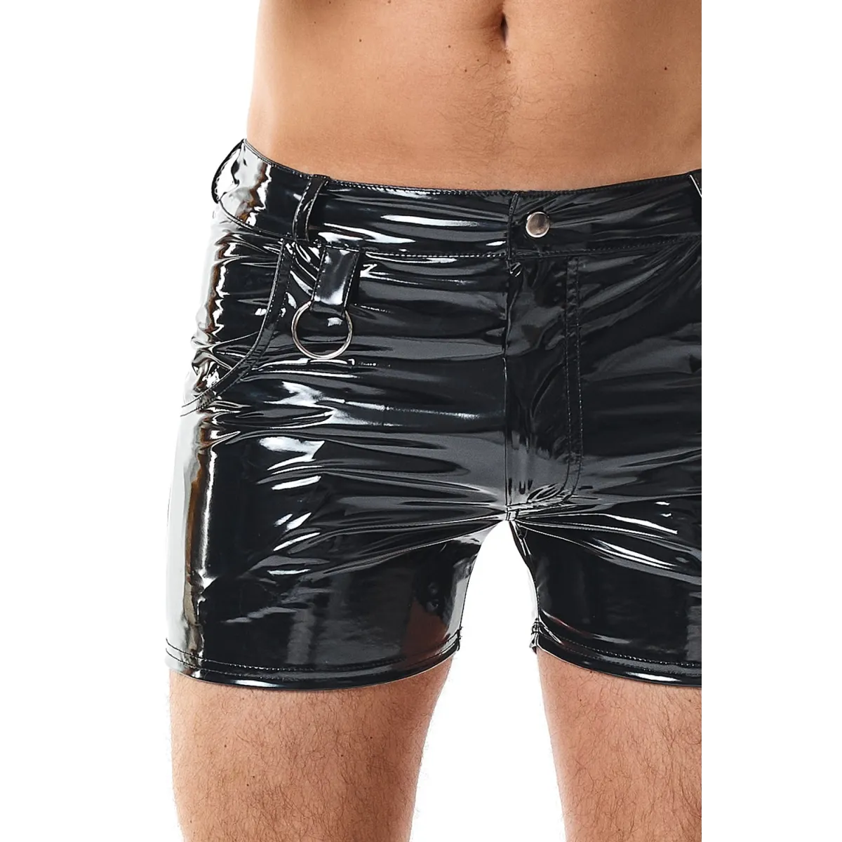 Herren PVC Shorts RMFabianoPVC schwarz von nextGEN Collection | Fesselliebe.de