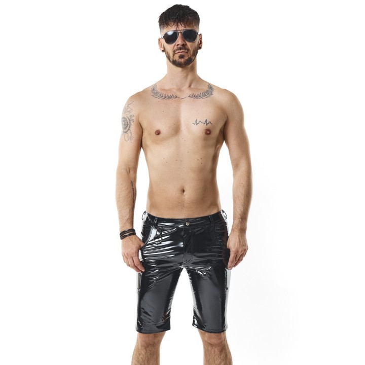 Herren PVC Shorts RMFlavioPVC schwarz von nextGEN Collection | Fesselliebe.de