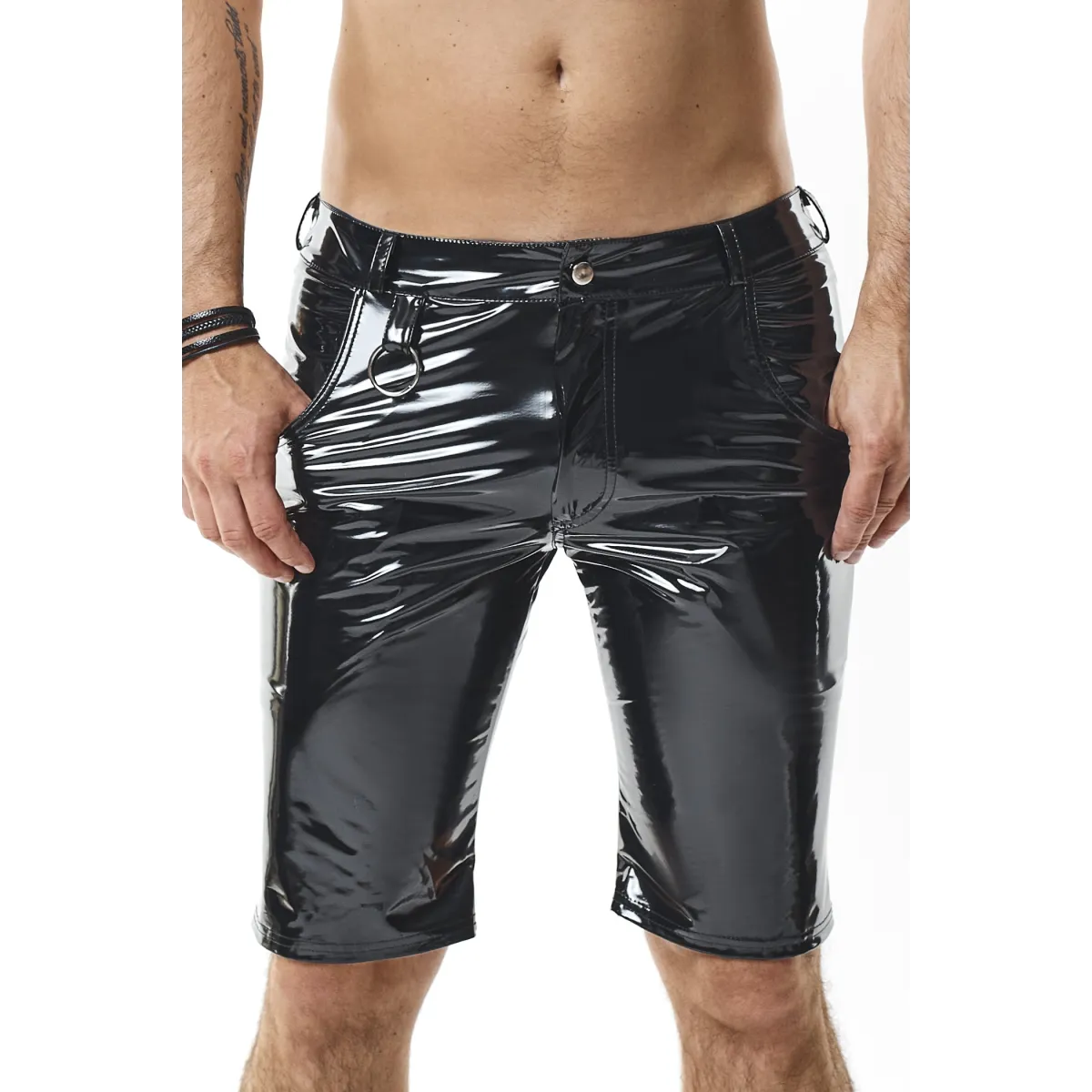 Herren PVC Shorts RMFlavioPVC schwarz von nextGEN Collection | Fesselliebe.de