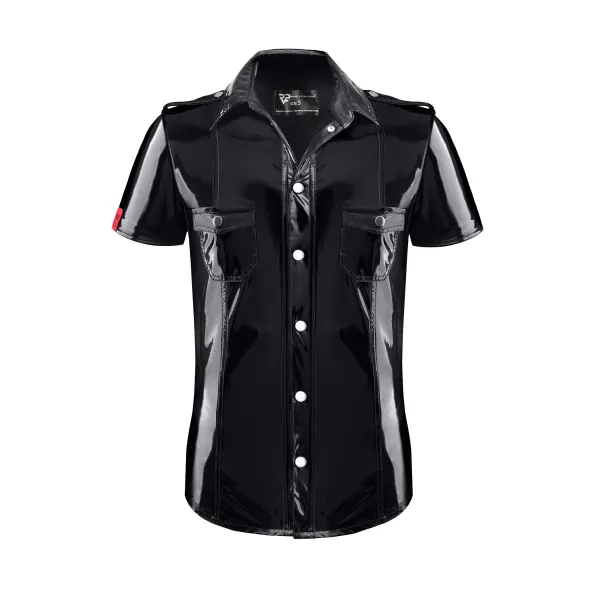PVC Herren T-Shirt RMLeonardoPVC schwarz nextGEN Collection | Fesselliebe.de