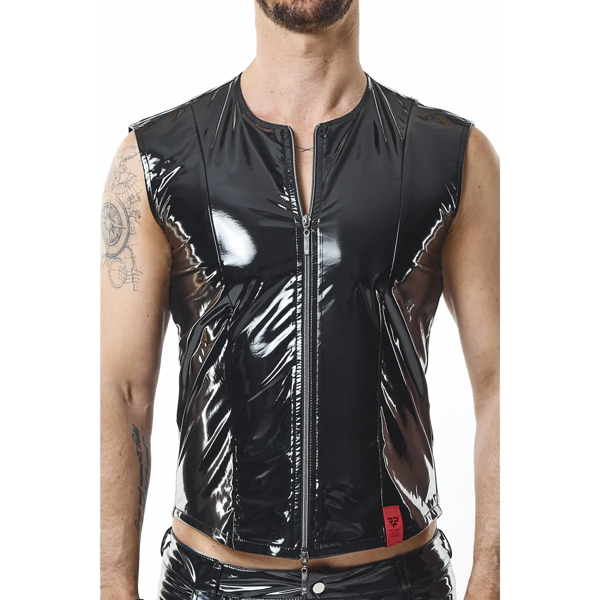 PVC Herren Weste RMOtelloPVC schwarz von nextGEN Collection | Fesselliebe.de