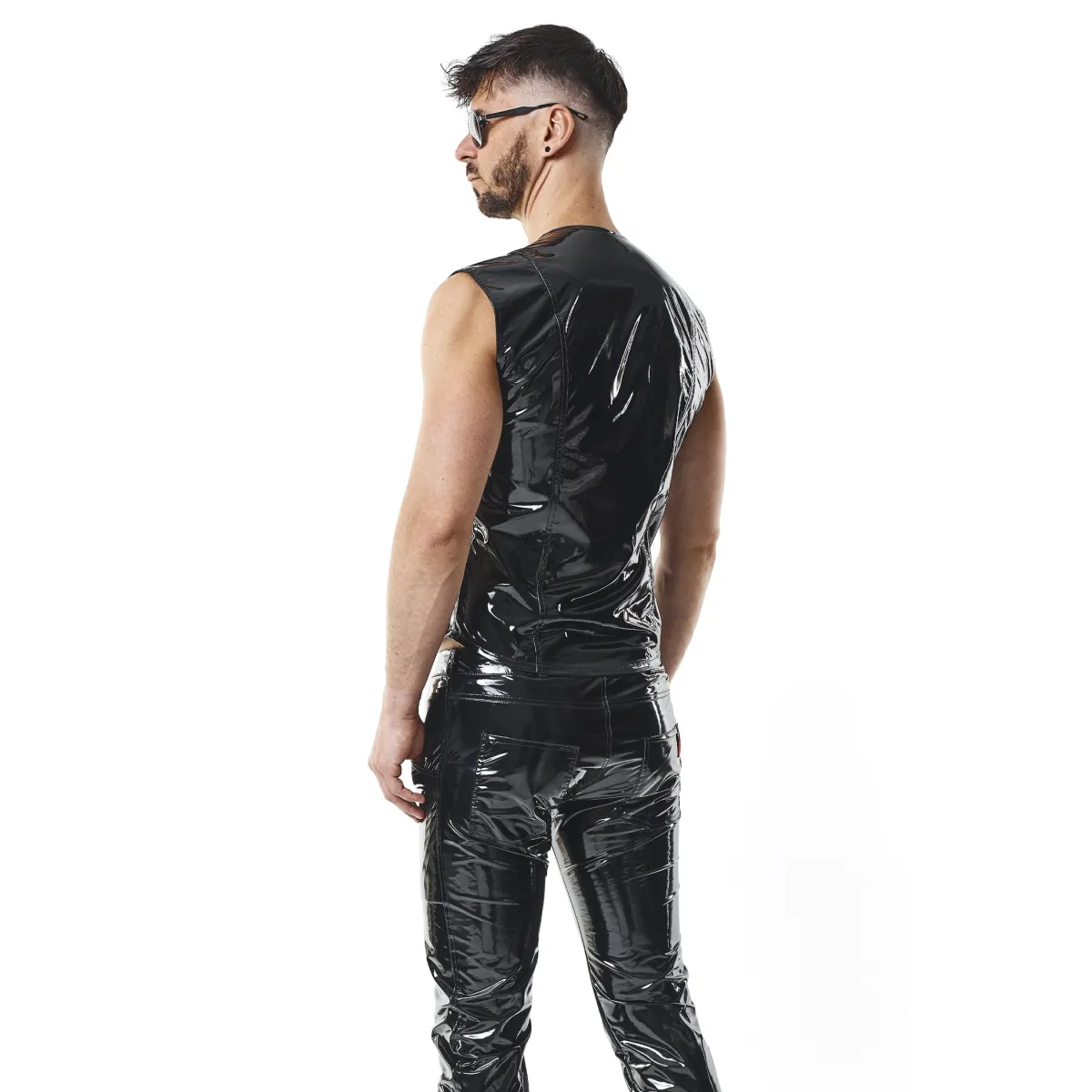 PVC Herren Weste RMOtelloPVC schwarz von nextGEN Collection | Fesselliebe.de