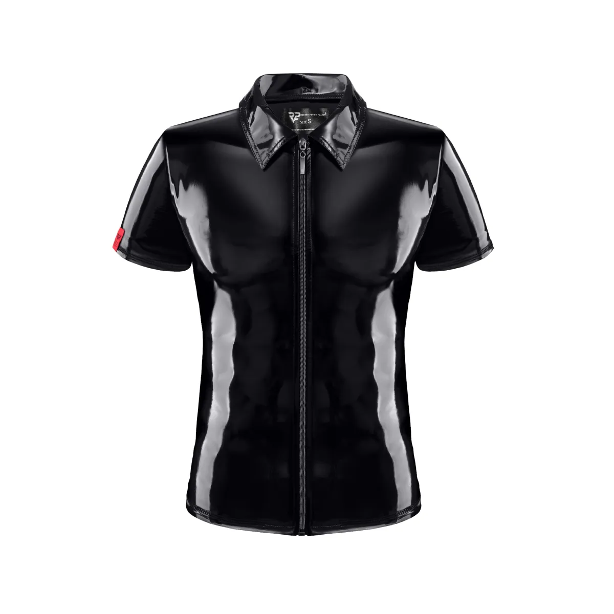 PVC Herren Polo Shirt RMRoccoPVC schwarz von nextGEN Collection | Fesselliebe.de