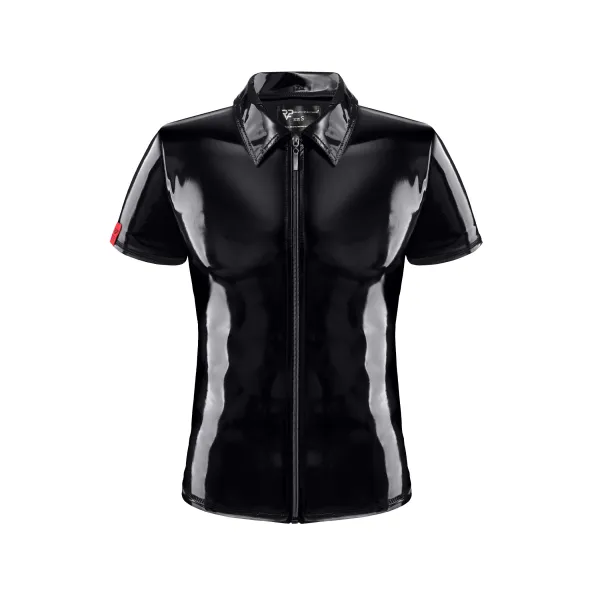 PVC Herren Polo Shirt RMRoccoPVC schwarz von nextGEN Collection | Fesselliebe.de