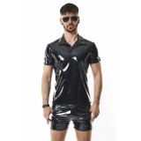 PVC Polo Shirt RMRodolfoPVC schwarz von nextGEN Collection | Fesselliebe.de