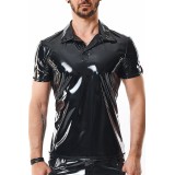 PVC Polo Shirt RMRodolfoPVC schwarz von nextGEN Collection | Fesselliebe.de