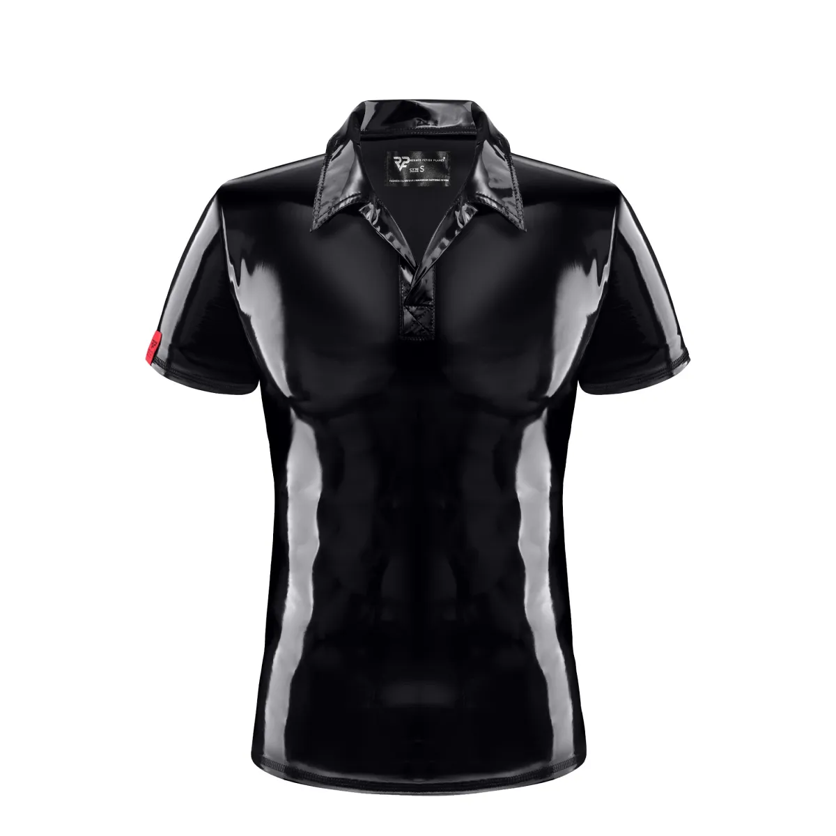 PVC Polo Shirt RMRodolfoPVC schwarz von nextGEN Collection | Fesselliebe.de