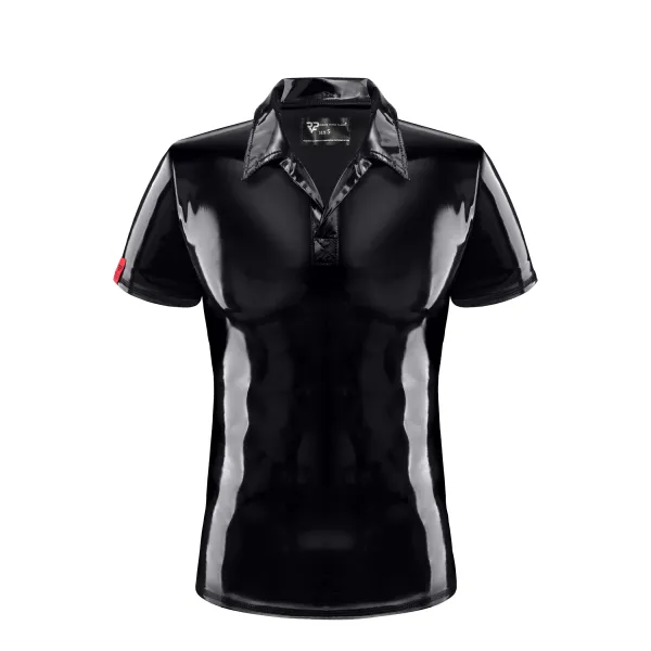 PVC Polo Shirt RMRodolfoPVC schwarz von nextGEN Collection | Fesselliebe.de