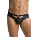 Schwarzer Männer Slip ouvert 041 von Passion
