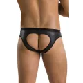 Schwarzer Männer Slip ouvert 041 von Passion