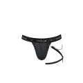 Schwarzer Männer String mit Beinharness 058 von Passion