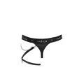 Schwarzer Männer String mit Beinharness 058 von Passion