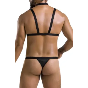 Schwarzes Harness Set 039 von Passion