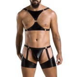 2-teilgies Herren Set 047 schwarz von Passion | Fesselliebe.de