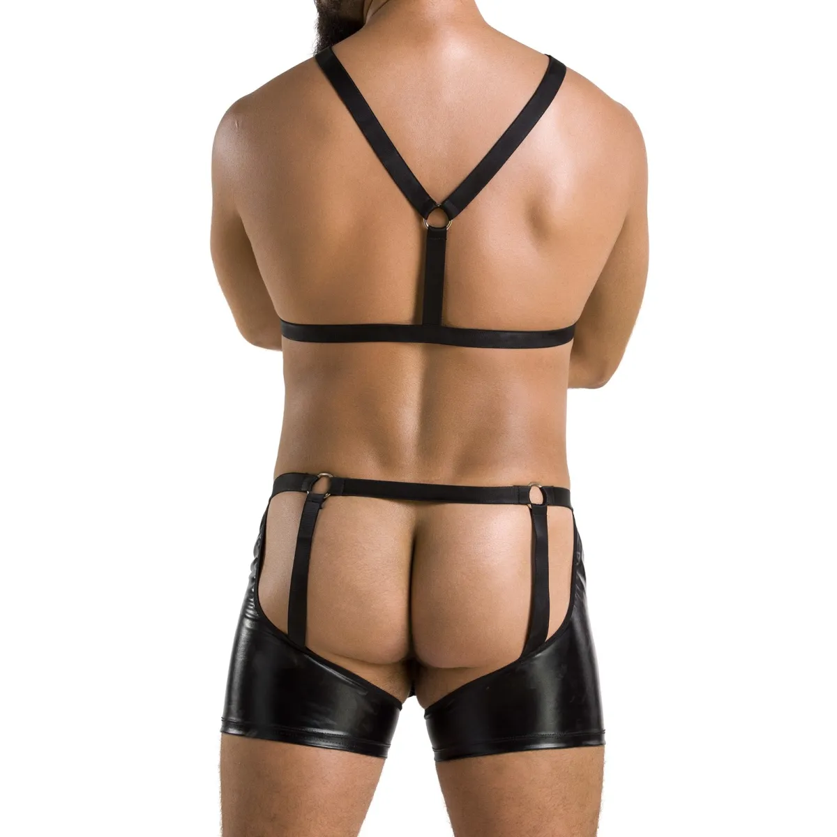 2-teilgies Herren Set 047 schwarz von Passion | Fesselliebe.de