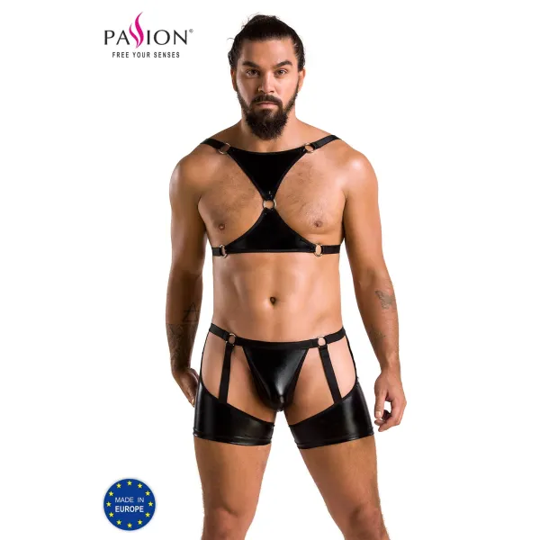 2-teilgies Herren Set 047 schwarz von Passion | Fesselliebe.de