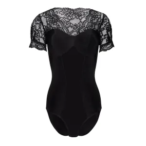 Schwarzer Body mit Spitze KA923338 von Kalimo