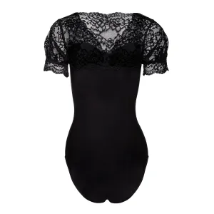 Schwarzer Body mit Spitze KA923338 von Kalimo