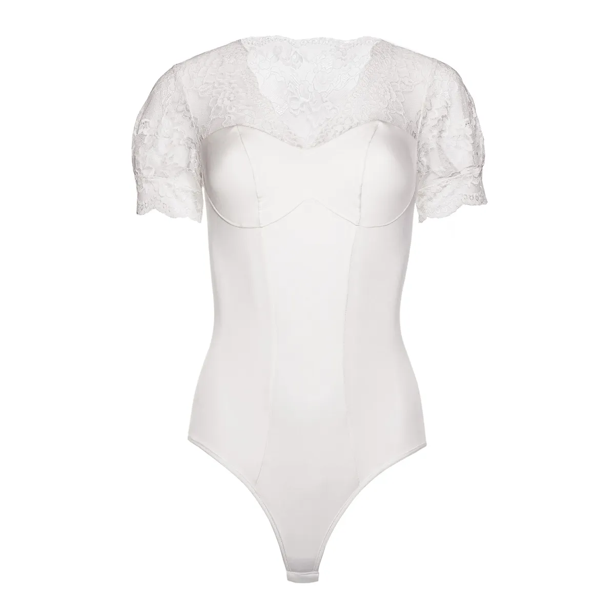 Ecru Body mit Spitze KA923333 von Kalimo | Fesselliebe.de