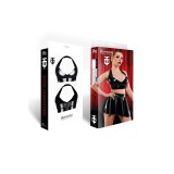 Schwarzes Damen-Top TDBettina001 von Demoniq Total Domination Collection | Fesselliebe.de