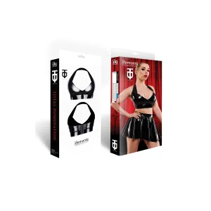 Schwarzes Damen-Top TDBettina001 von Demoniq Total Domination Collection
