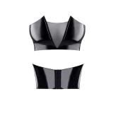 Schwarzes Damen-Top TDGerda001 von Demoniq Total Domination Collection | Fesselliebe.de